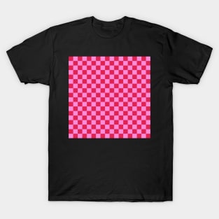 Checkered red pink T-Shirt